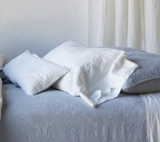 Josephine Linen Standard Pillowcase in Winter White