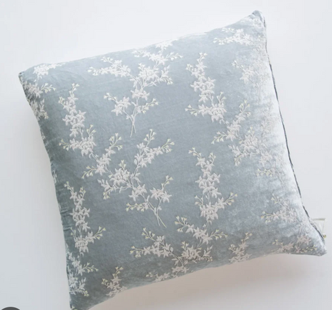 Lynette Throw Pillow in Sterling