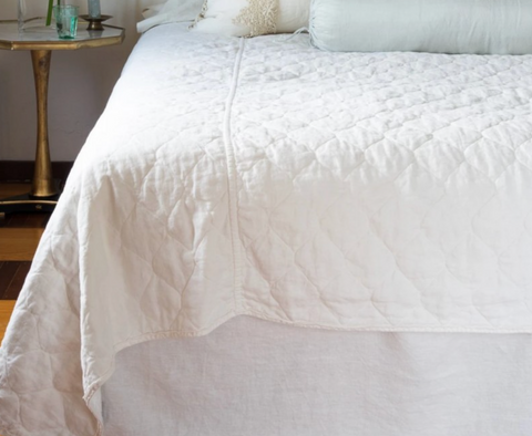 Austin King Bed Skirt in White