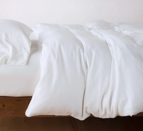 Madera King Duvet Cover in White