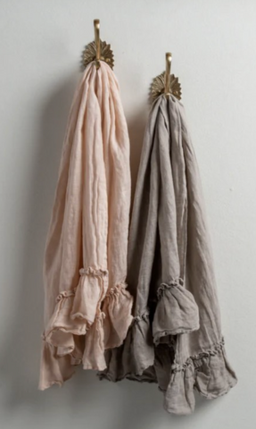 Linen Whisper Guest Towel in Rose Gold