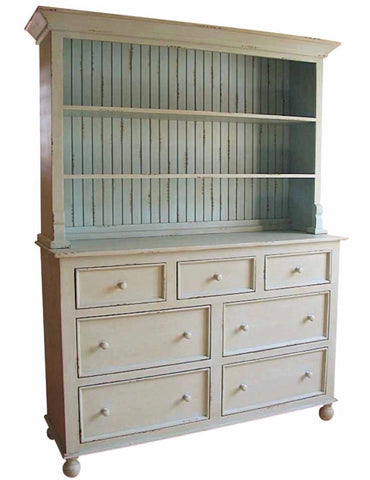 Display Hutch in antique white- Retail $4200