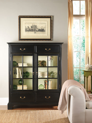 Hatteras China Cabinet in Vanilla Bean with a Vanilla Bean Interior - Retail $5,484.00