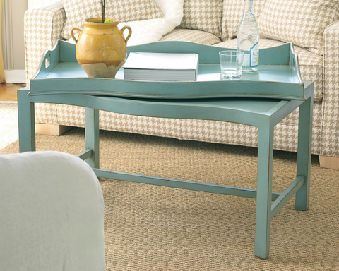 Kiawah Tray Table in Vanilla Bean - Retail $1,572.00