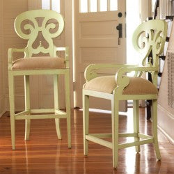 Carmel Swivel Bar Stool in Key Lime Pie - Retail $2,544.00