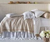 Capri Coverlet with Lace- Multiple Colors