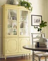 Cumberland Cabinet in Creme Brulee with Vanilla Bean Interior - Retail $6,228.00